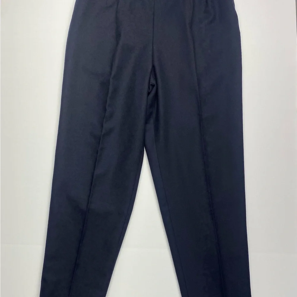 Harve Benard Women’s Navy Blue Wool Pants 14 Lined Side Zip/Button Closure NWT - Picture 7 of 14